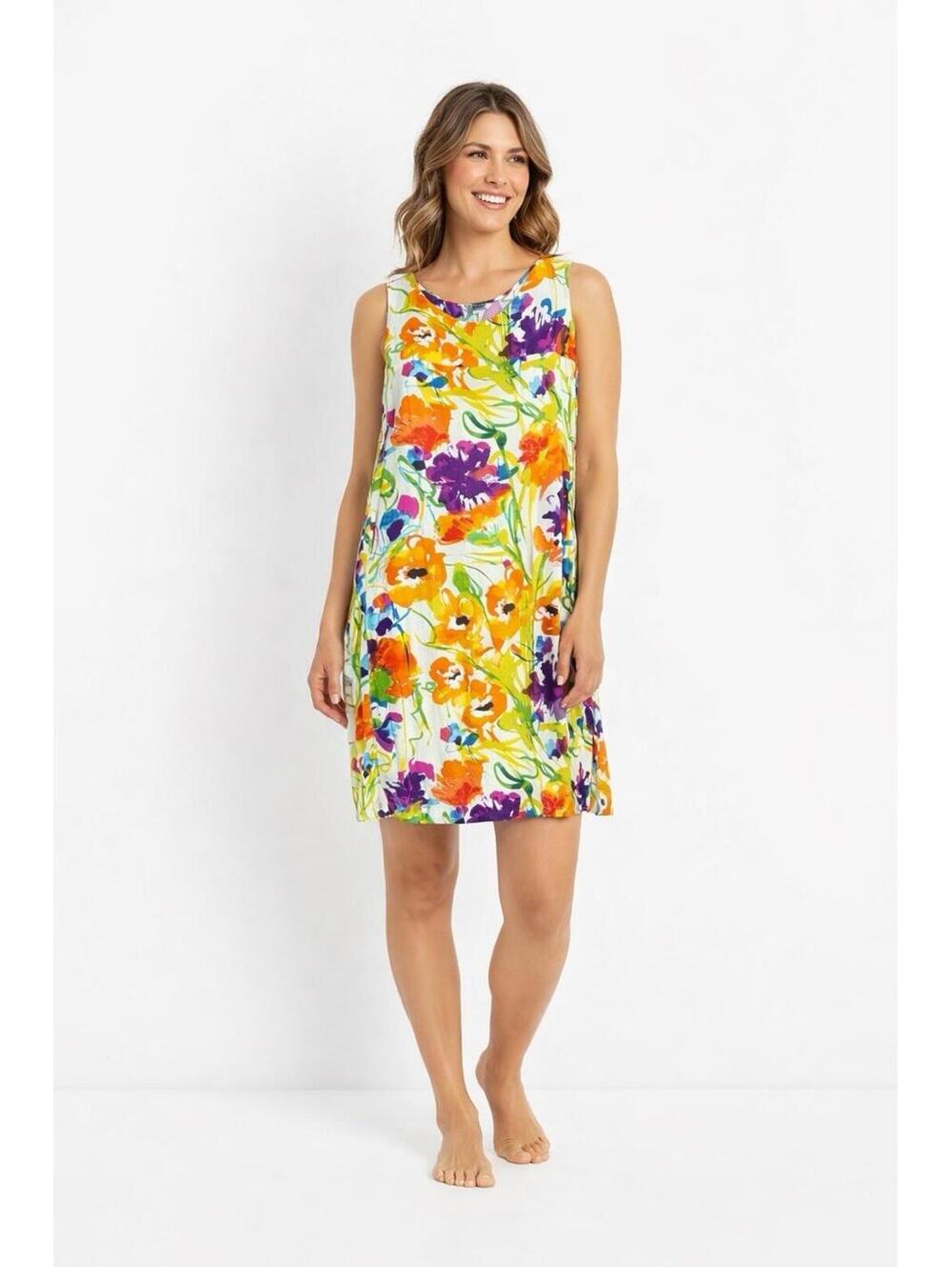 Jams World Dress Women’s‎ S Multicolor Flower Dream Rayon Mini Bright Dress